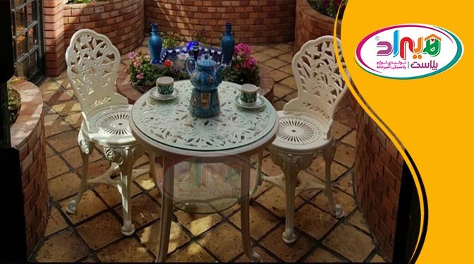 میز صندلی پلاستیکی طاووسی